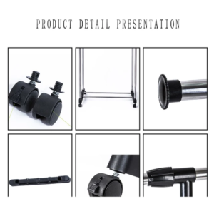 Double Pole Cloth Rack Extended