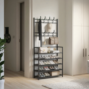 Multipurpose 5 Layer Coat & Shoe Rack - Image 3