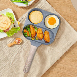 ব্রেকফাস্ট মেকিং প্যান -3 Compartment Breakfast Pan – Cook Smarter, Faster, Tastier! - Image 6