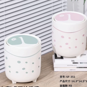 Push Desk Bin – Cute & Compact - Image 5