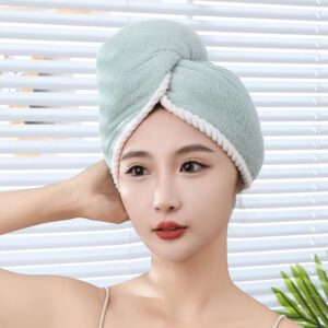 Thickened Double Layer Dry Hair Towel Cap - Image 3