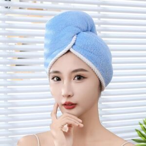 Thickened Double Layer Dry Hair Towel Cap - Image 5