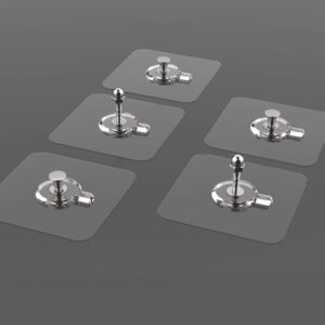 Self Adhesive Transparent Screw Hook 10 Pcs - Image 6