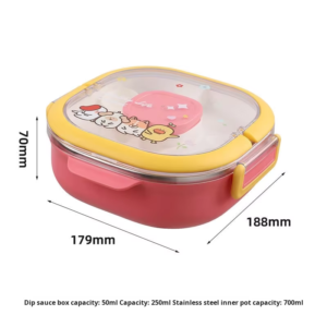 Tedemei Premium Leak-Proof Lunch Box (700ml)-6138 - Image 3